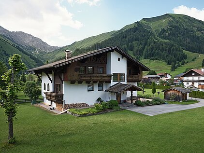 Ferienhaus Falger von oben aus der Luft